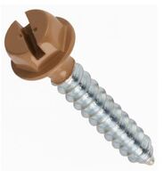 10A X 2 1/2 SLOT HWH SMS PT.MOCHA LATTICE  ZINC